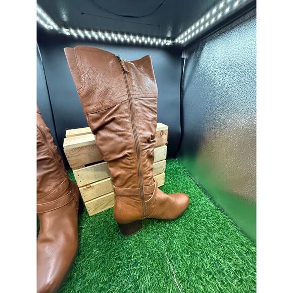 Array- Tan- Mid Calf Boots- Size 8W - Picture 5 of 10